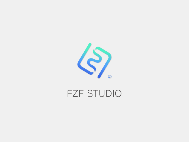 FZF Logo animation gif golden ratio gradient logo motion negative space sketch