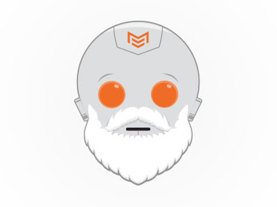 GLO-R3 Claus bot glory illustrator madglory mascot robot santa