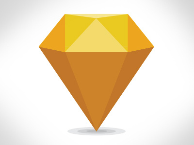 (Vector) Diamond in the Rough diamond gem geometric gold icon ruby vector