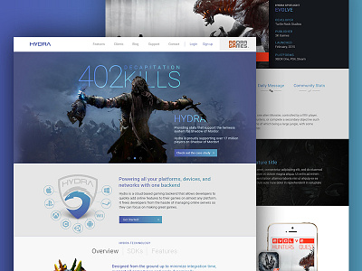 Hydra Website redesign hydra video games web design website