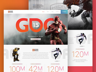 Agora Games website redesign