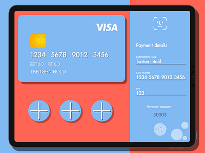 credit card checkout beginner credit card credit card checkout creditcard daily ui dailyui face id faceid finger print fingerprint illustration shapes