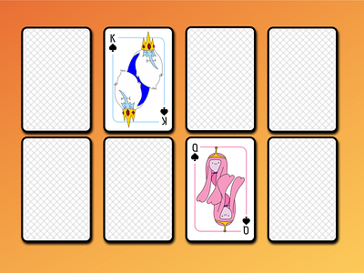 Playing card adventure time king playing card playingcards queen