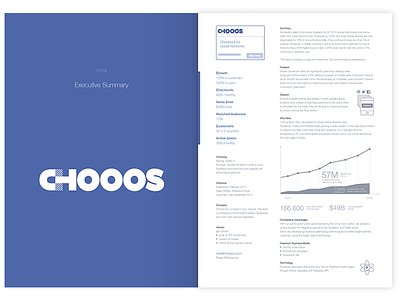 Chooos Executive Summary brochure executive summary illustration product