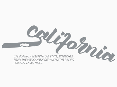 California branding business card design illustration typo logo typografi typography
