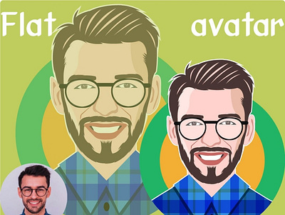 https://www.fiverr.com/zirostudio/create-a-stunning-flat-avatar- character design crtoon portrait flat avatar minimalist avatat vector avatar