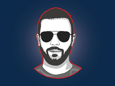 I will create minimalist flat line vector avatar you within 24h