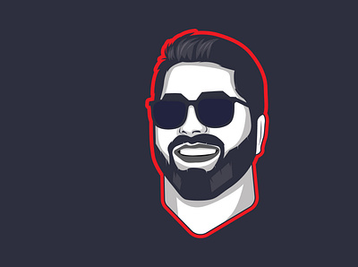 cartoon portrait avatar branding cartoon portrait design flat avatar illustration logo minimalist avatar vector avatar