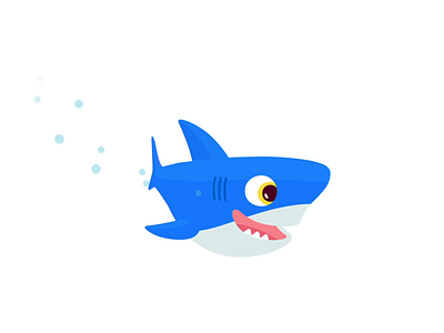 Turbo Shark blue cartoon denverdesign design illustration shark tiburon
