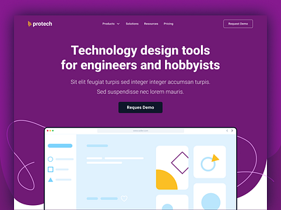 protech - SaaS Landing Page