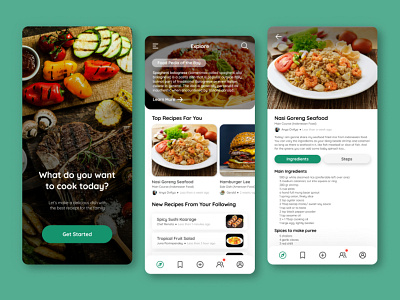 Comfoodity Mobile Apps app application apps comfoodity community cook cooking explore food foodpedia mobile recipe ui ux