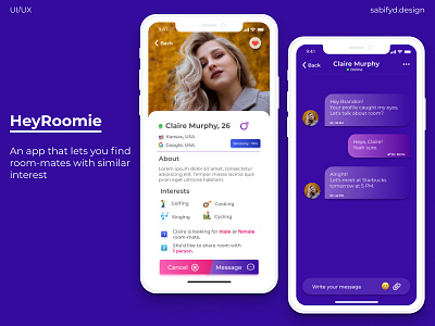 HeyRoomie - An app to find a room-mate