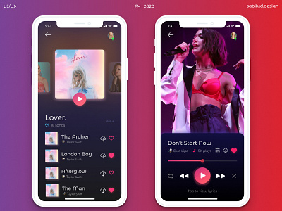 Music Player : UI/UX-D for a music player app apple minimal mobile music music album music app music art music artwork music player musician musics play play button singer singer app song uidesign uiux uxd uxdesign