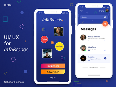 Influencer social platform UI/ UX