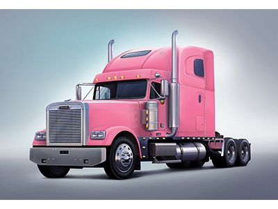 pink truck