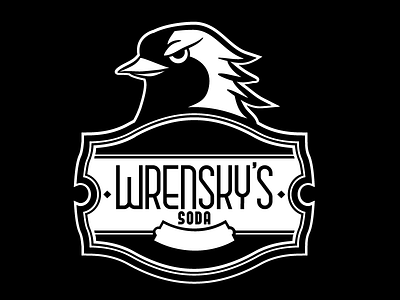 WrenSky’s Soda | Logo bottling brand design label logo oregon portland soda wren