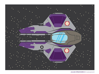 Mace Windu Jedi Fighter design doodle illustration illustrator mace windu may star wars vector