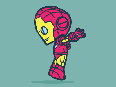Iron Man Baby-WIP avengers baby design doodle illustration iron man marvel