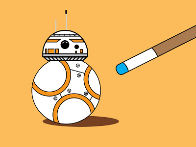 BB8 Ball awakens bb8 doodle droid force illustration illustrator pool quick star wars vector