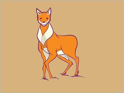 Hybrid Animal- 12 for 12 Challenge | Week 8 animal deer fox hybrid illustration vector