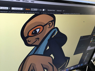 Illustration | "Black Lightning Progress No.2"