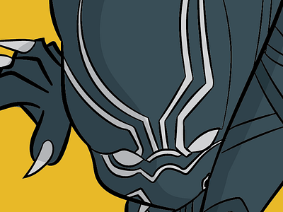 Black Panther black panther comic illustration style wakanda