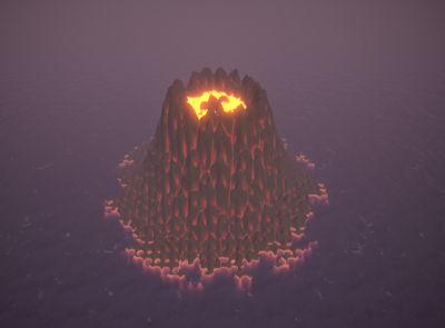 Procedural Volcano Generation 3d game generation island lava procedural terrain unity volcano