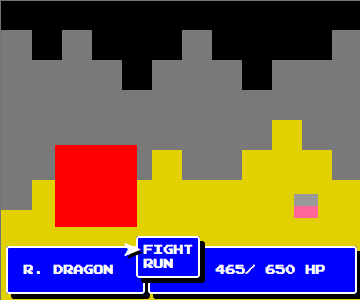 Battling the Red Dragon battle dragon game pixel red rpg videogame