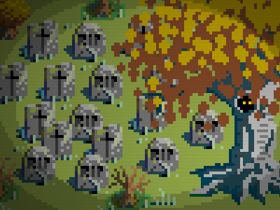 Cemetary dribbble