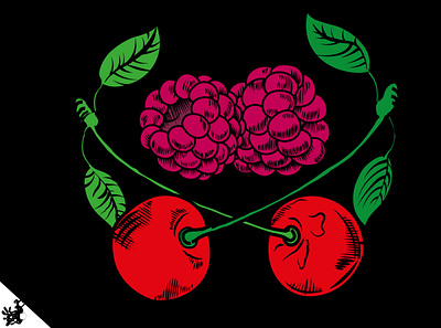 The Raspberry branding illustration logo mhlangathedude!