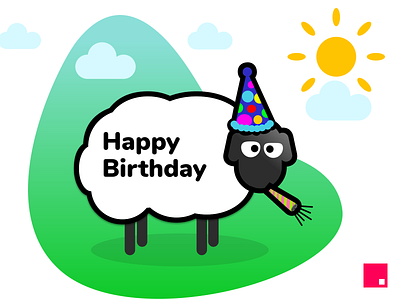Happy birthday sheep invision studio