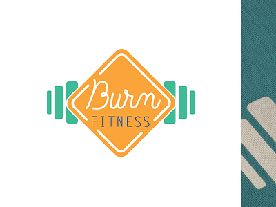 Burnfitness logo branding fitness gym logo