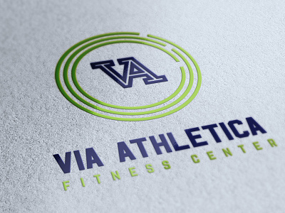 Via Athletica Brand branding fitness gym logo