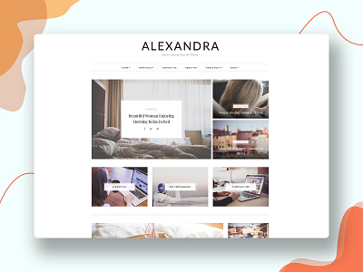 Alexandra WordPress Blog Theme for Creative People