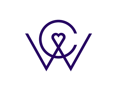 CW monogram brand cw identity initials logo mark monogram sigil stamp wc