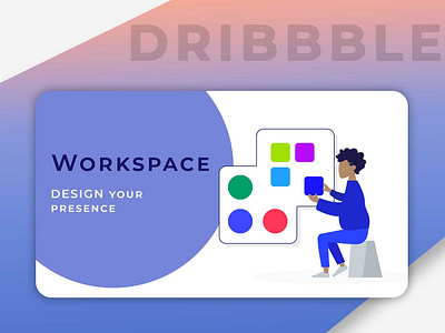 Workspace Imge banner banner ad design dribble front end development illustration personal brand userinterface workspace