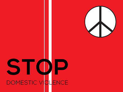 domestic violence design flat illustration typography vector