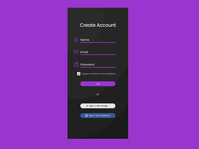 Sign Up Screen #001 app dailyui dailyui 001 dailyuichallenge design signup signup page signup screen signupform ui