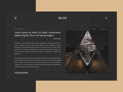 Blog Post #035 architecture blog blog design blog post daily 100 challenge dailyui dailyuichallenge design ui web webdesign website design