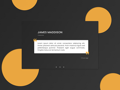 Testimonial #039 customer daily 100 challenge dailyui dailyuichallenge design review testimonial ui web