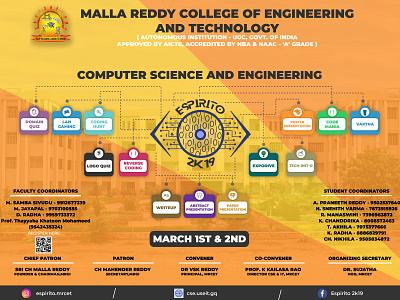 Espirito : college technical fest poster branding festival flyer festival poster flyer design icon design logo design tech design technical fest poster