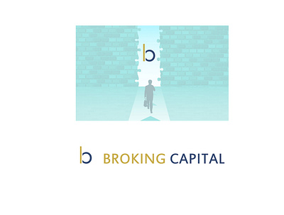 broking capital logo abastact animation brand identity creative design flat graphic design illustration logo logos