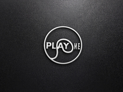 play me logo abastact animation brand identity creative design graphic design illustration logo logos typography