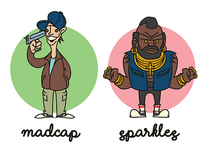 Bootleg A-Team (Madcap and Sparkles) a team b. a. baracus bootleg character deesign illustration murdock parody vector