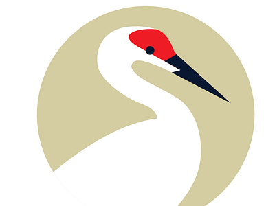 WIP Branding Project bird illustration sandhills crane