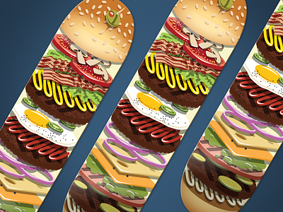 Super Burger Skateboard Design