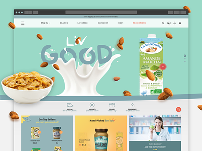Liv Good e commerce e commerce design e shop organic organic food organic shop shopping cart user experience design user interface design web design