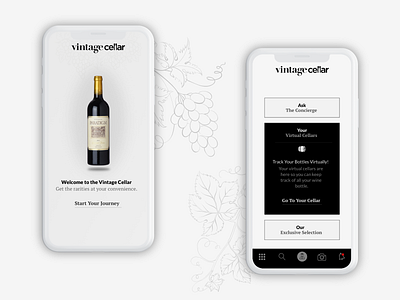 Vintage Cellar concierge mobile app design mobile user interface ui design user experience design user research virtual assistant winery