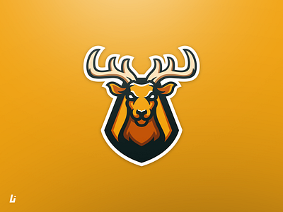 Deer mascot logo ai deer design esport logo gaming illustration logo mascot logo vector