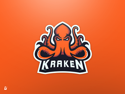 Kraken mascot logo ai design esport logo gaming illustration kraken logo mascot logo vector